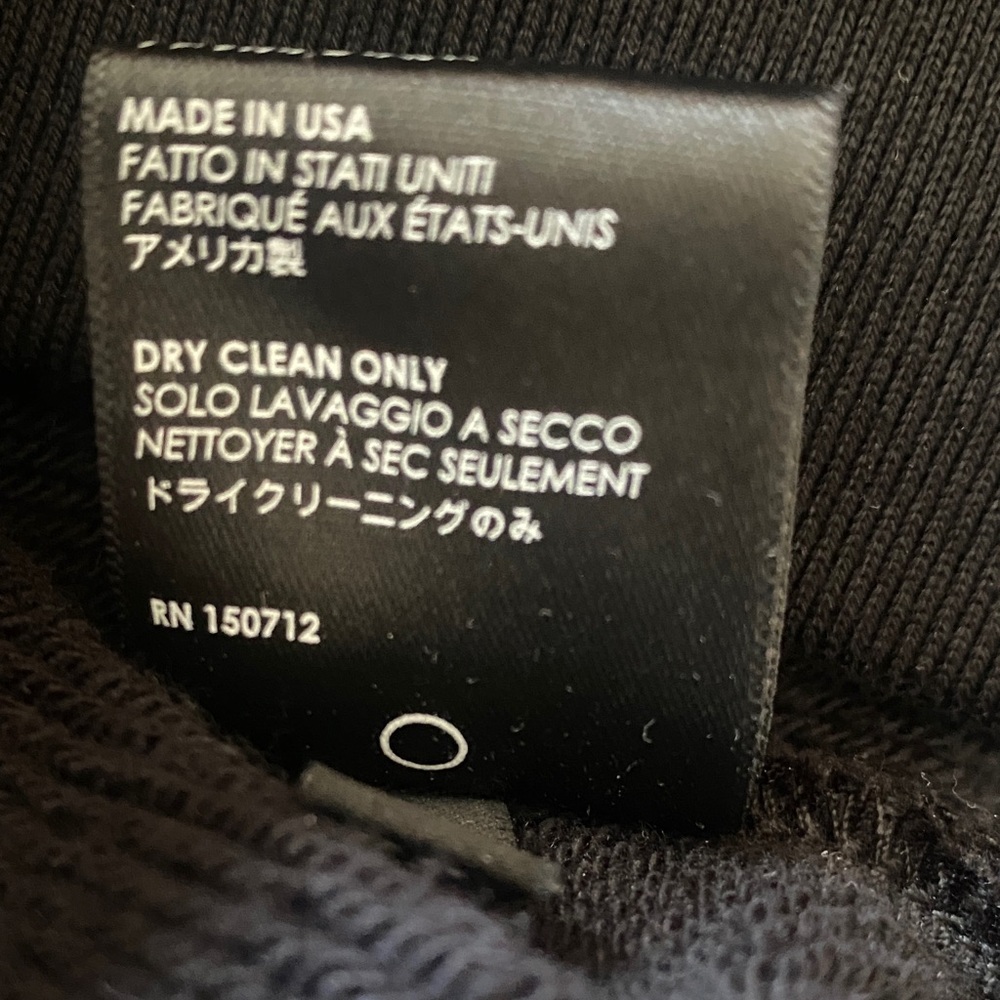 AMIRI Midnight Black Hoodie with White Logo - Picture 7 of 7